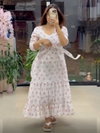 Firana Georgette Floral Printed Gown With Jacket Bulk Orders In India